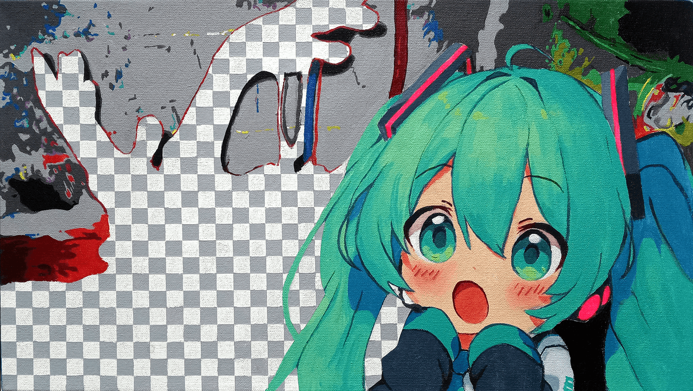 Miku goes on rotten.com for the first time