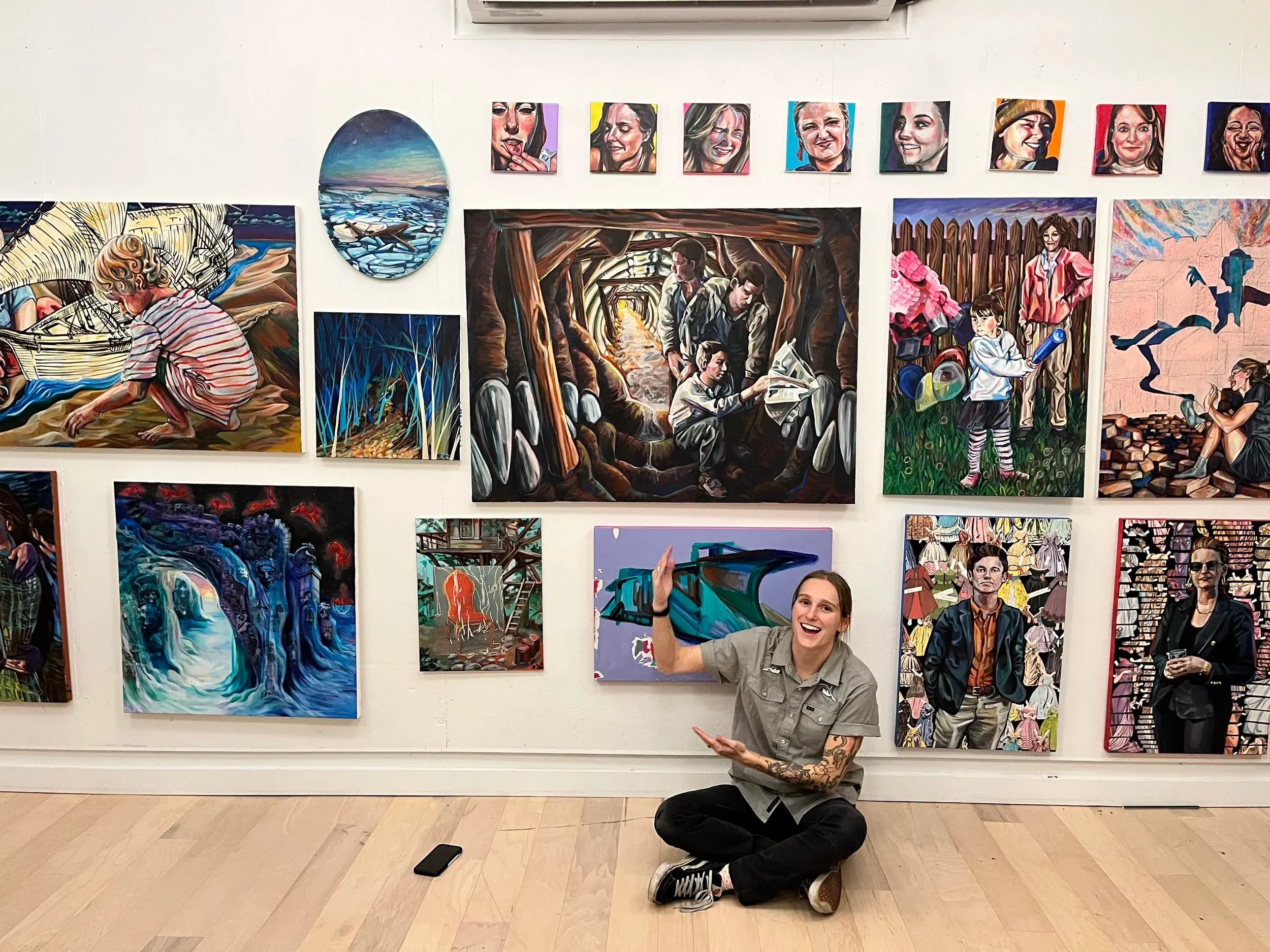 Jules’ Final Critique with here feverdream resident record number of 19 works!