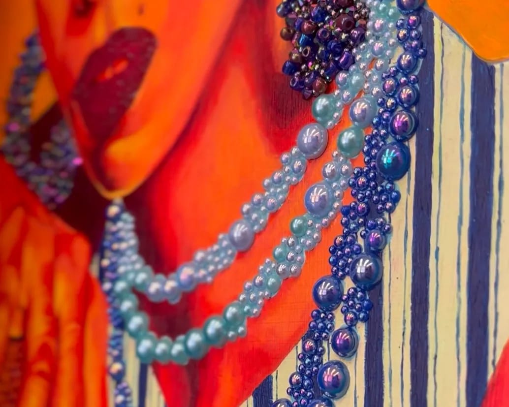Detail shot of “Cosmic Beauty”