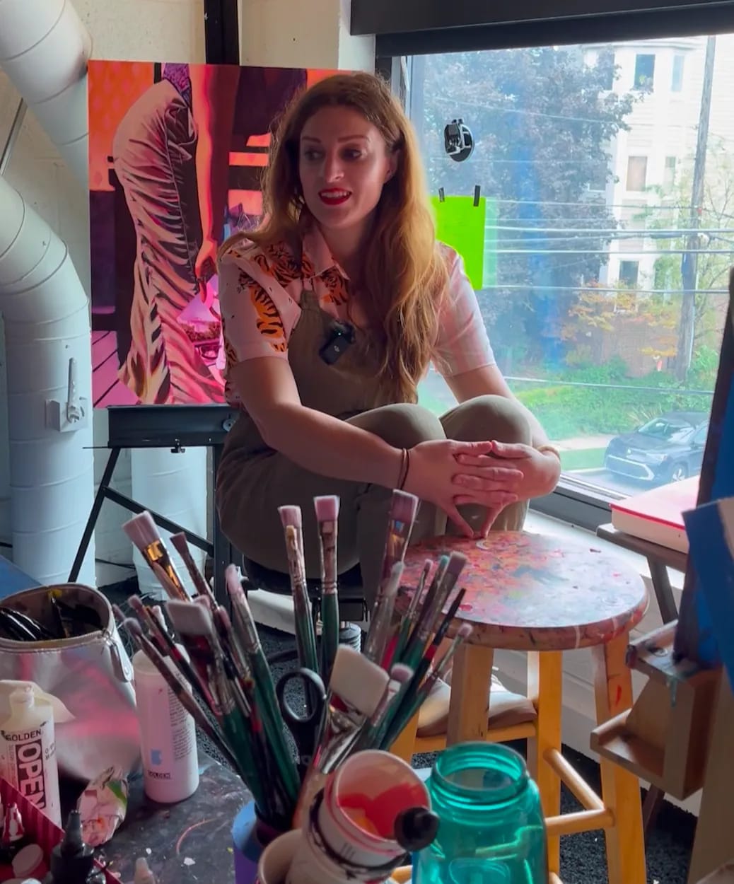 Danielle in the feverdream studio