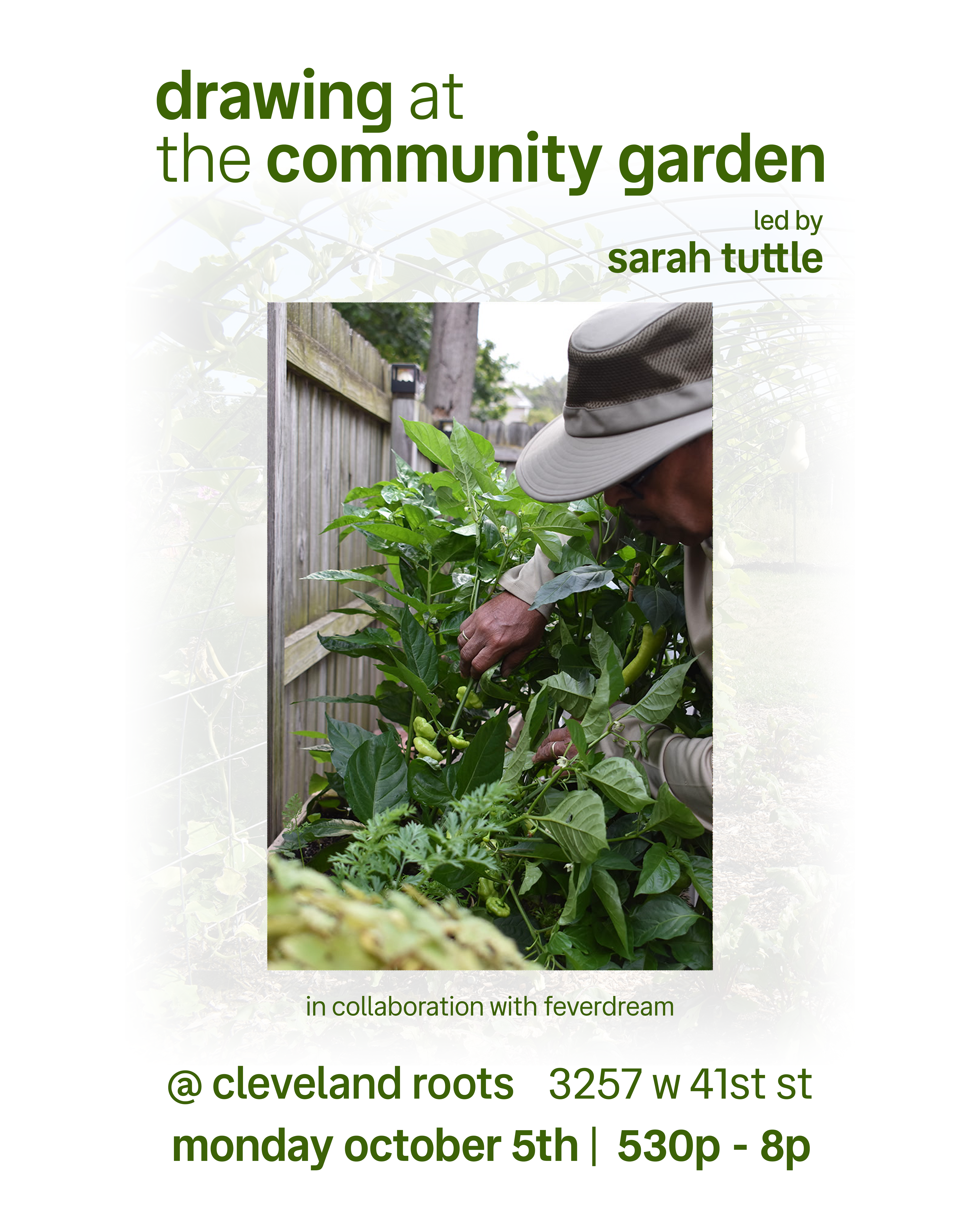 Drawing at The Community Garden w/ Sarah Tuttle